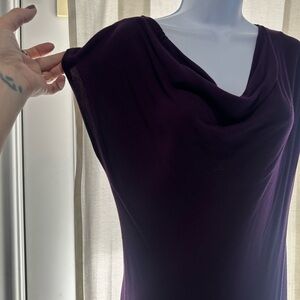 H&M Deep Purple Asymmetrical Dress